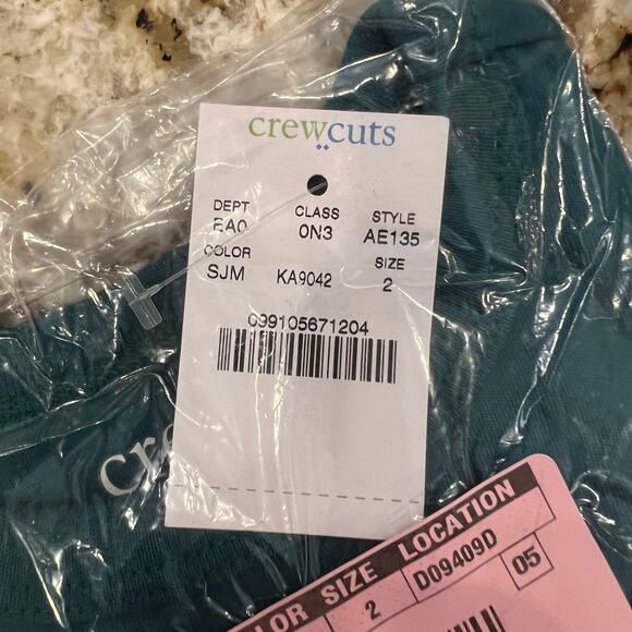 NWT J. Crew Boys' Aqua Green W/Motorcycle Graphic Long Sleeve Tee - Picture 7 of 10